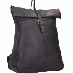 Online Harbour 2nd Cool Casual Albatros Rucksack Leder 40 cm dark ash