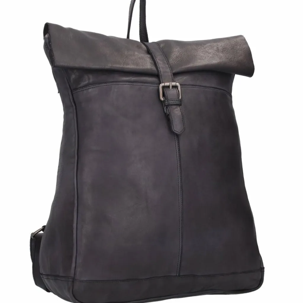 Online Harbour 2nd Cool Casual Albatros Rucksack Leder 40 cm dark ash