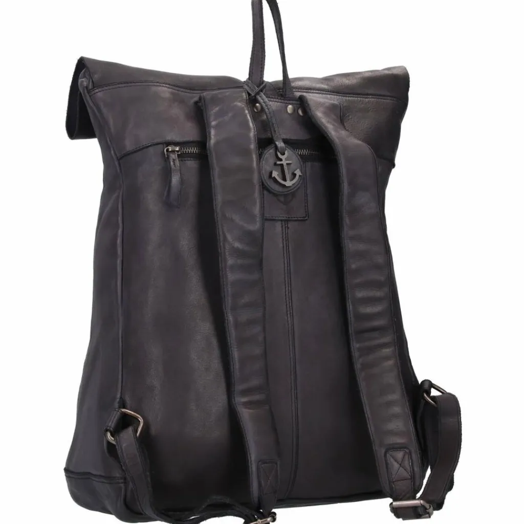 Online Harbour 2nd Cool Casual Albatros Rucksack Leder 40 cm dark ash
