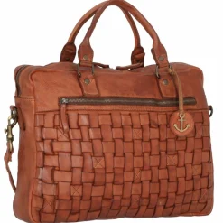 Harbour 2nd Laptoptaschen|Aktentaschen<Cool Casual Aris Aktentasche Leder 40 cm Laptopfach charming cognac
