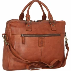 Harbour 2nd Laptoptaschen|Aktentaschen<Cool Casual Aris Aktentasche Leder 40 cm Laptopfach charming cognac