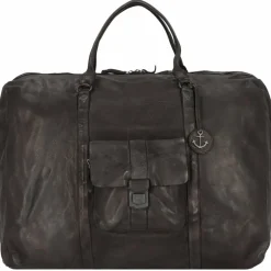 Harbour 2nd Cool Casual Big Boy Weekender Reisetasche Leder 65 cm dark ash