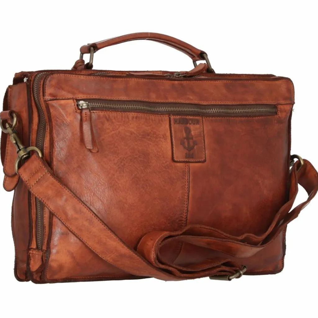 Harbour 2nd Cool Casual Bodil Aktentasche Leder 35 cm Laptopfach