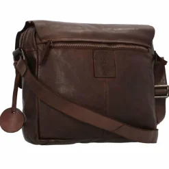 Online Harbour 2nd Cool Casual Funchal Umhängetasche Leder 28 cm chocolate brown