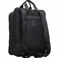 Outlet Harbour 2nd Cool Casual Jonas Rucksack Leder 42,5 cm Laptopfach dark ash
