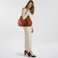 Harbour 2nd Shopper|Schultertaschen<Fashion Lights Shopper Tasche Leder 40 cm charming cognac