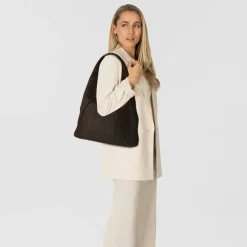 Harbour 2nd Schultertaschen|Henkeltaschen<Fashion Lights Schultertasche Leder 55 cm chocolate brown