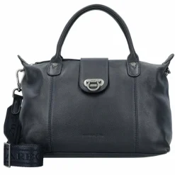 Hot Harbour 2nd Just Pure Liane Handtasche Leder 31 cm midnight navy