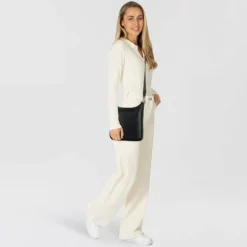 Harbour 2nd Schultertaschen<Just Pure Liara Schultertasche Leder 26 cm dark ash