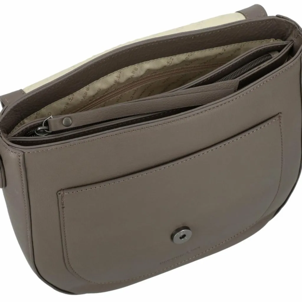 Harbour 2nd Just Pure Lili Umhängetasche Leder 26 cm dusty taupe
