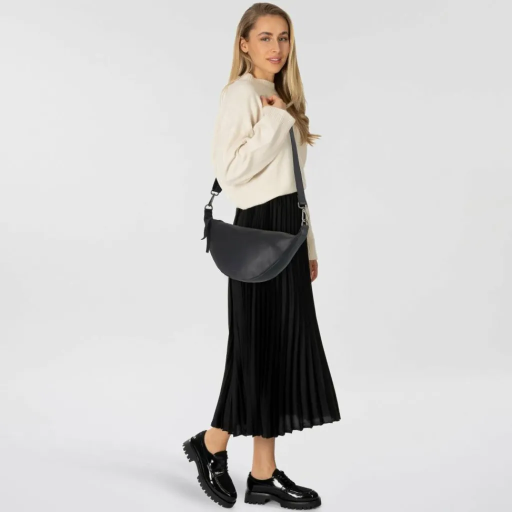 Sale Harbour 2nd Just Pure Novalie Umhängetasche Leder 43 cm midnight navy