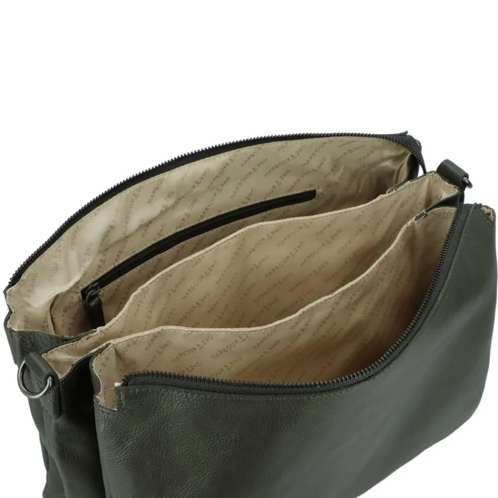 Best Harbour 2nd Just Pure Schultertasche Leder 35 cm forest green