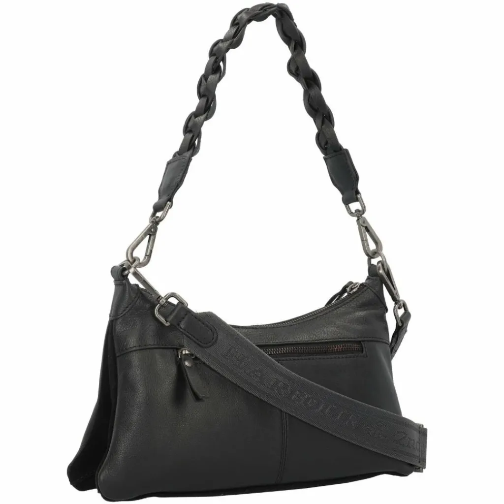 Harbour 2nd Schultertaschen<Just Pure Schultertasche Leder 33 cm dark ash