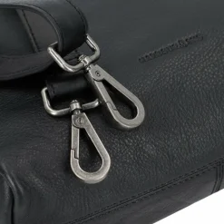 Hot Harbour 2nd Just Pure Zarifa Umhängetasche Leder 24 cm dark ash