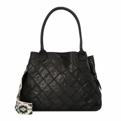 Harbour 2nd Schultertaschen<Leontina Schultertasche Leder 40 cm dark ash