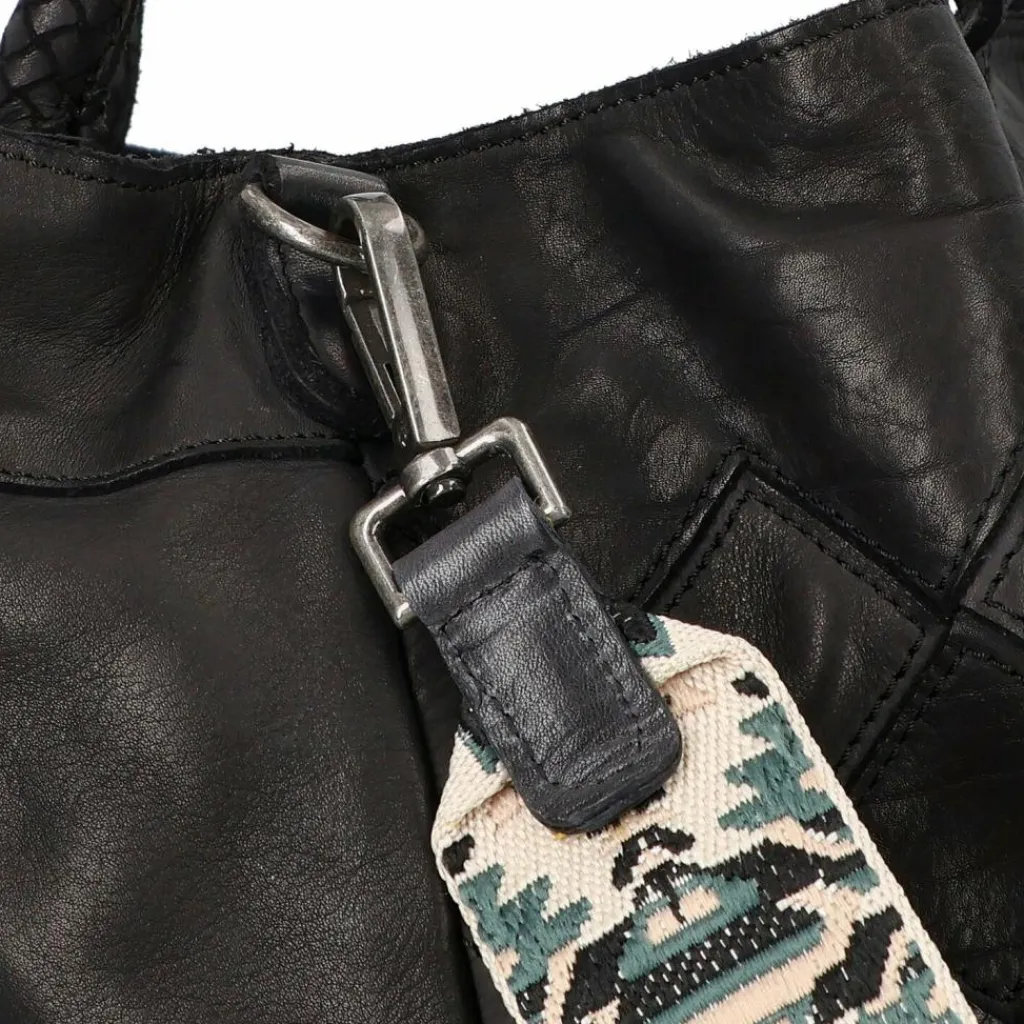 Harbour 2nd Schultertaschen<Leontina Schultertasche Leder 40 cm dark ash