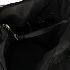 Harbour 2nd Schultertaschen<Leontina Schultertasche Leder 40 cm dark ash