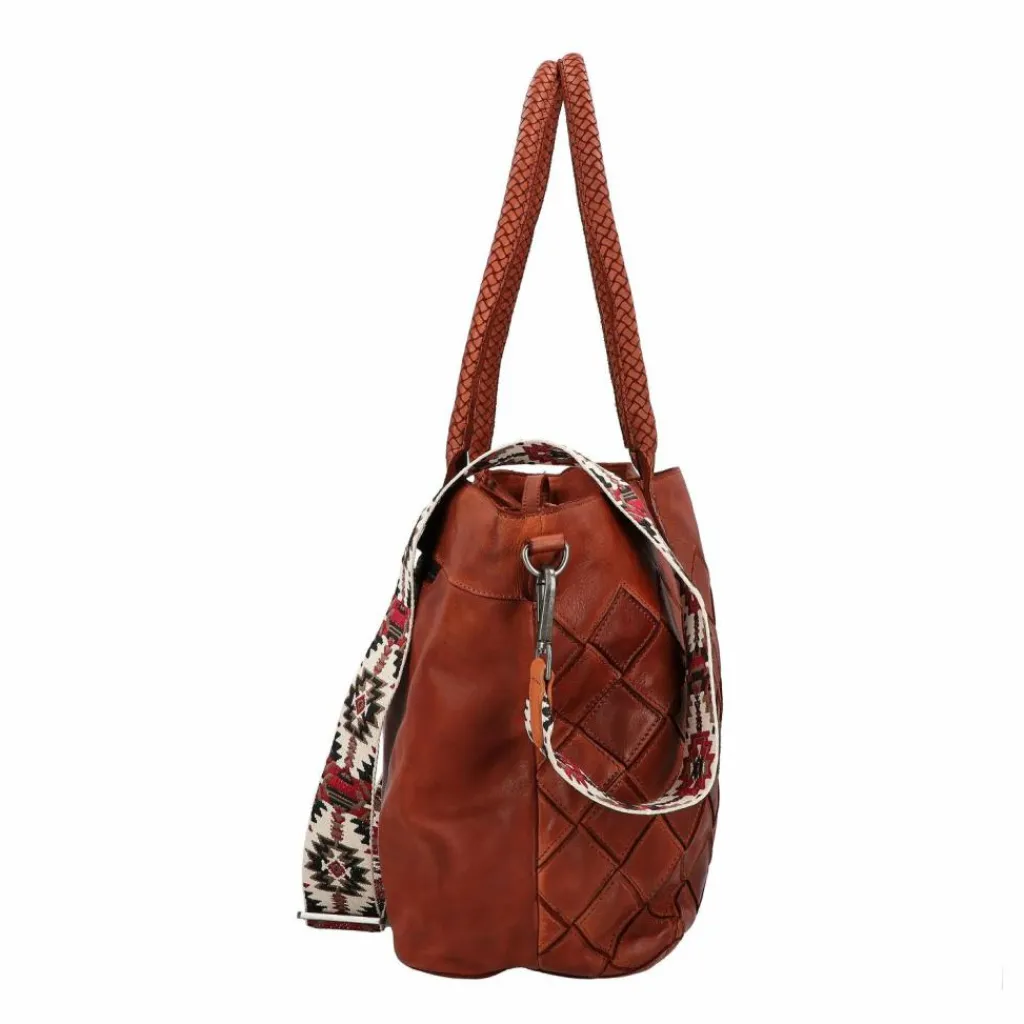Best Harbour 2nd Leontina Schultertasche Leder 40 cm charming cognac
