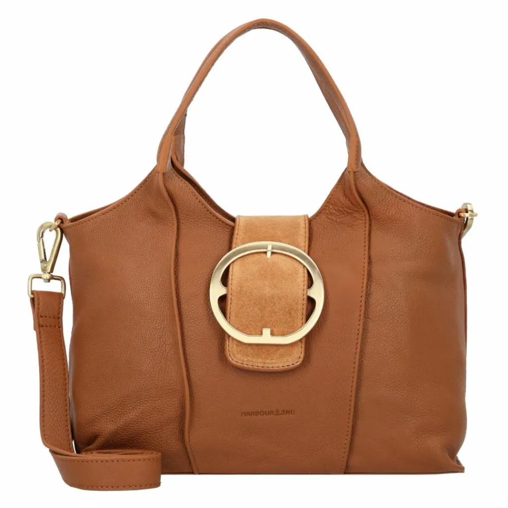 Harbour 2nd Schultertaschen<Silvana Schultertasche Leder 30 cm golden sand