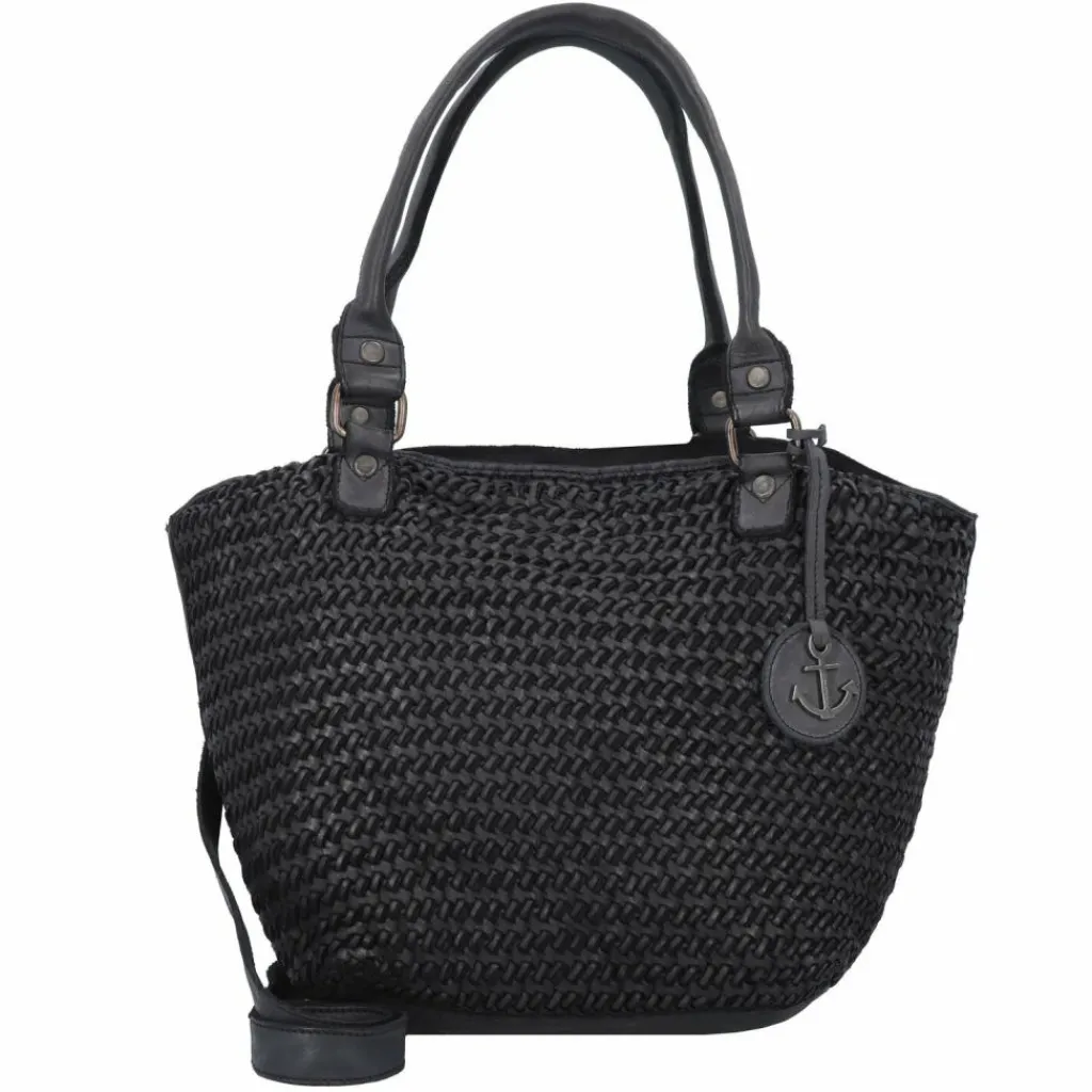 Harbour 2nd Schultertaschen|Henkeltaschen<Soft Weaving Dilara Schultertasche Leder 44 cm dark ash