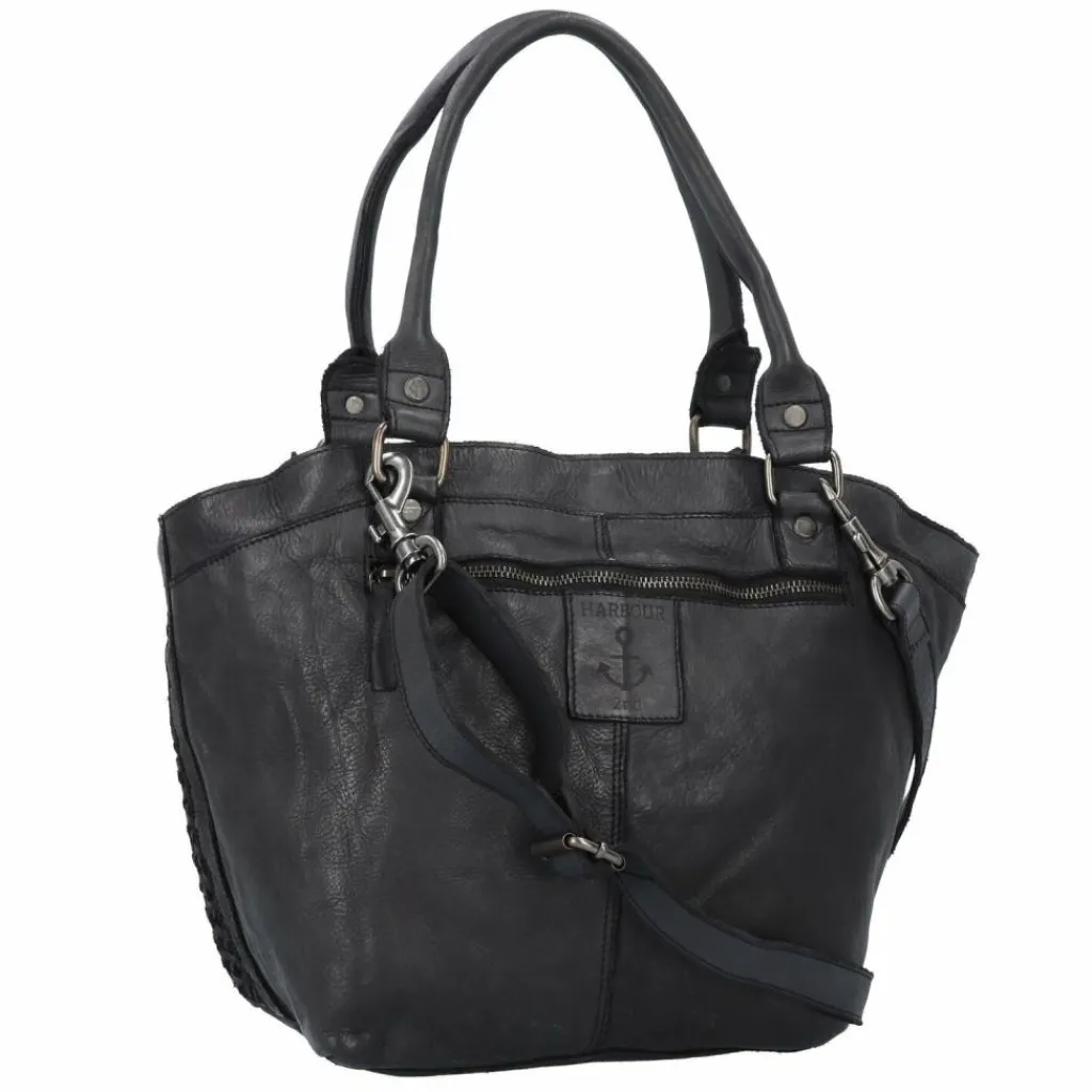 Harbour 2nd Schultertaschen|Henkeltaschen<Soft Weaving Dilara Schultertasche Leder 44 cm dark ash