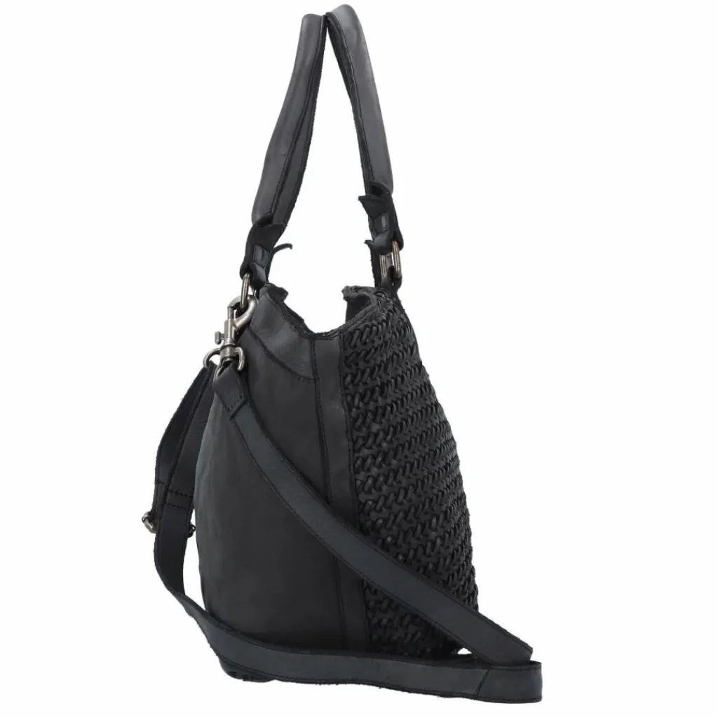 Harbour 2nd Schultertaschen|Henkeltaschen<Soft Weaving Dilara Schultertasche Leder 44 cm dark ash