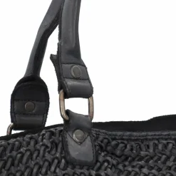 Harbour 2nd Schultertaschen|Henkeltaschen<Soft Weaving Dilara Schultertasche Leder 44 cm dark ash