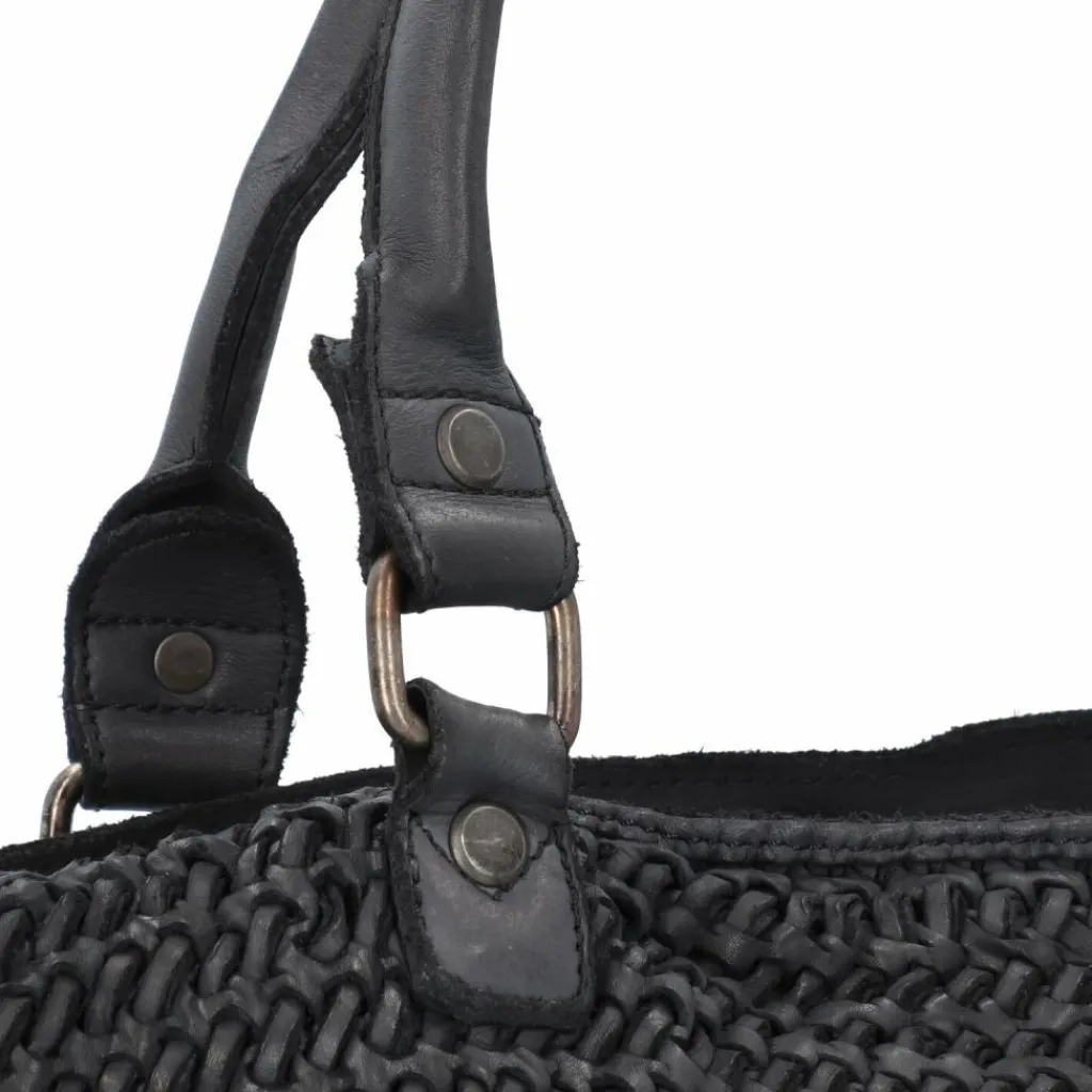 Harbour 2nd Schultertaschen|Henkeltaschen<Soft Weaving Dilara Schultertasche Leder 44 cm dark ash