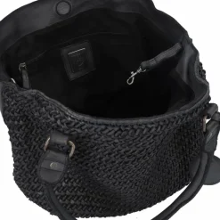 Harbour 2nd Schultertaschen|Henkeltaschen<Soft Weaving Dilara Schultertasche Leder 44 cm dark ash