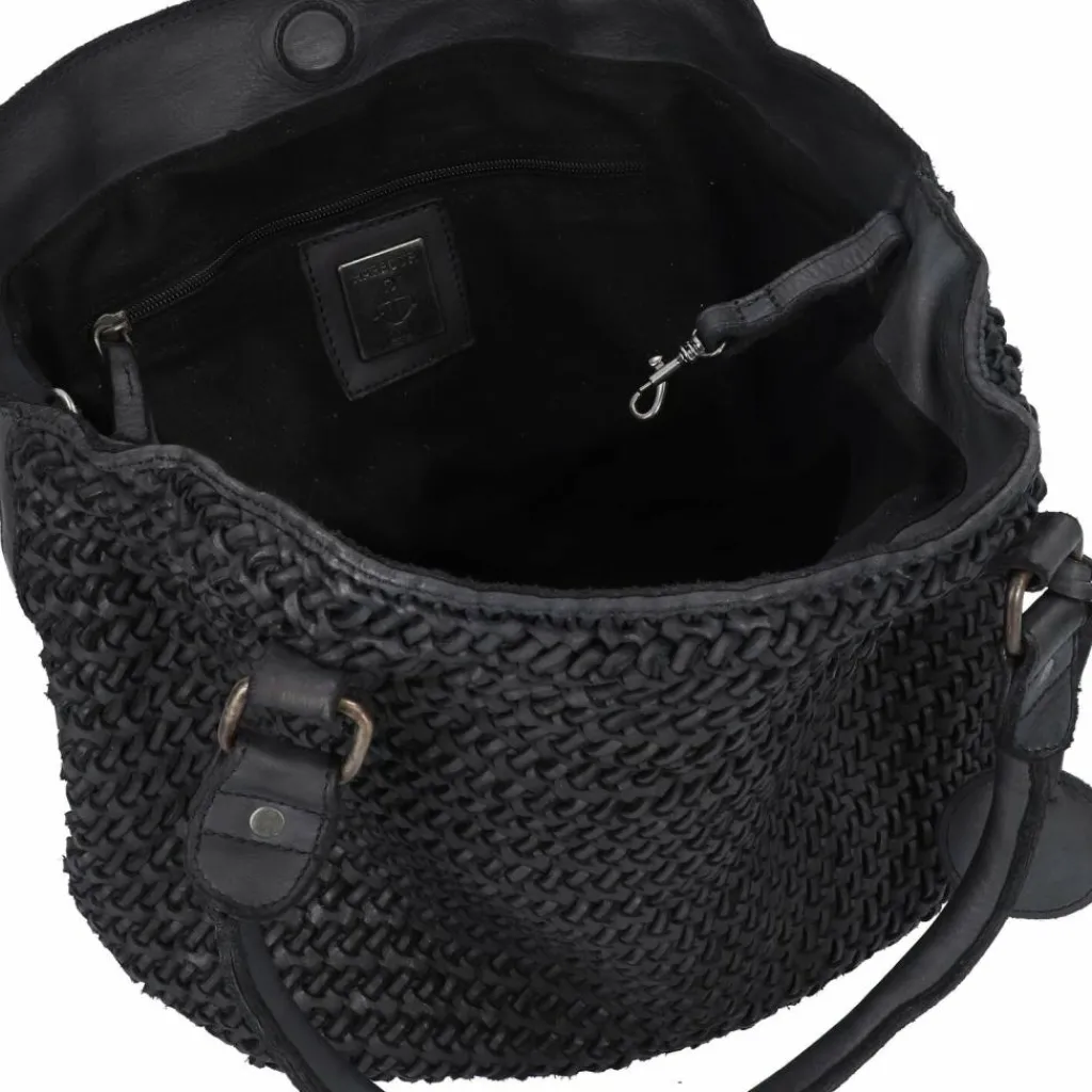 Harbour 2nd Schultertaschen|Henkeltaschen<Soft Weaving Dilara Schultertasche Leder 44 cm dark ash