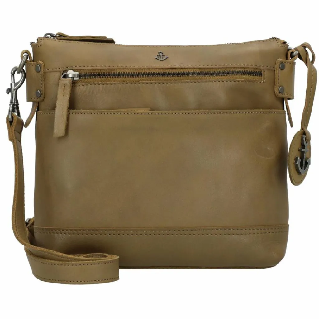 Hot Harbour 2nd Soft Weaving Umhängetasche Leder 25 cm mild pistachio