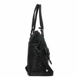 Best Harbour 2nd Urban Poets Alexandra-Up Schultertasche Leder 29 cm dark ash