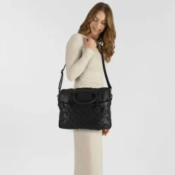 Harbour 2nd Laptoptaschen|Aktentaschen<Urban Poets Blaise Aktentasche Leder 40 cm Laptopfach dark ash