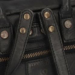 Harbour 2nd Henkeltaschen<Urban Poets Handtasche Leder 23 cm Laptopfach dark ash