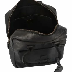 Harbour 2nd Henkeltaschen<Urban Poets Handtasche Leder 23 cm Laptopfach dark ash