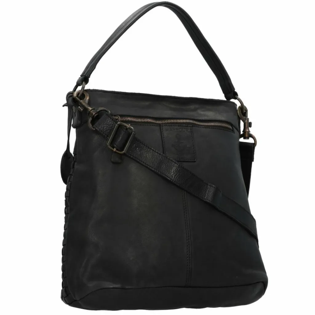 Best Harbour 2nd Urban Poets Iris-Up Schultertasche Leder 33 cm dark ash
