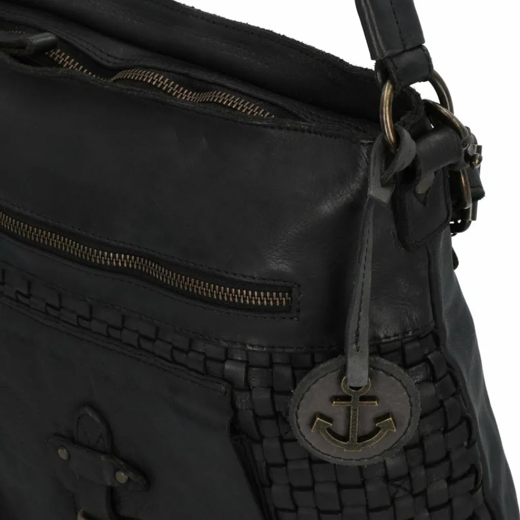 Best Harbour 2nd Urban Poets Iris-Up Schultertasche Leder 33 cm dark ash