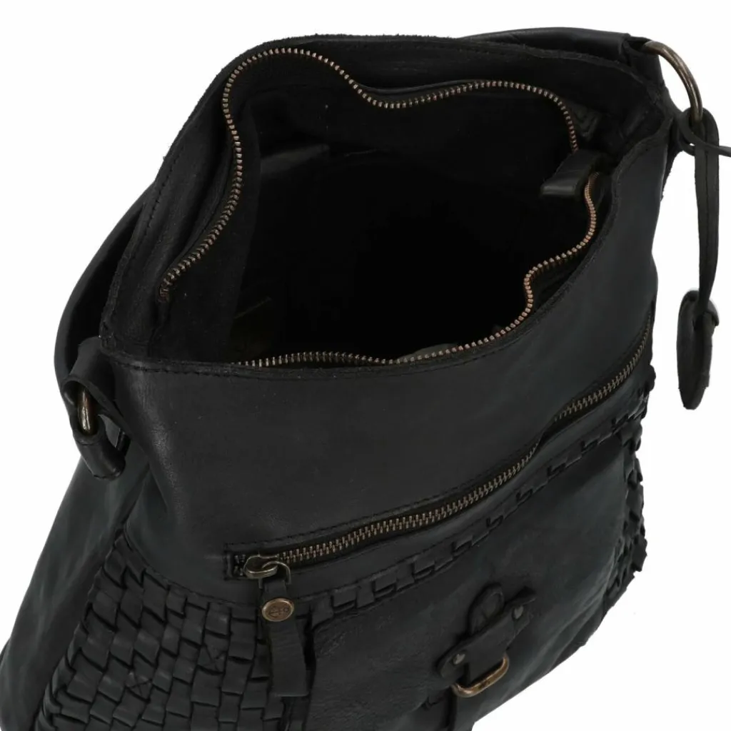 Best Harbour 2nd Urban Poets Iris-Up Schultertasche Leder 33 cm dark ash