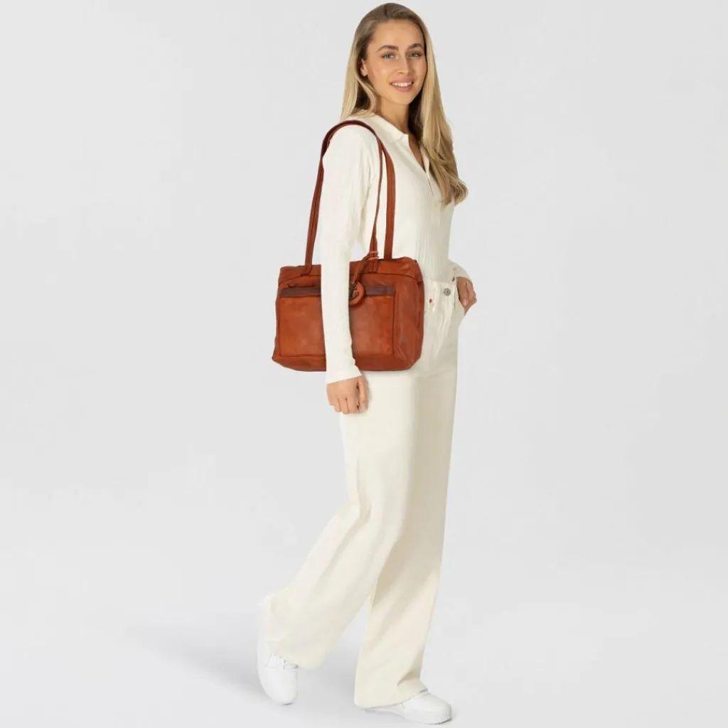 Harbour 2nd Shopper<Urban Poets Zea Shopper Tasche Leder 33 cm charming cognac