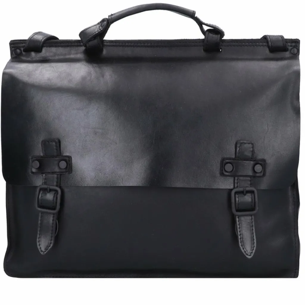 Harold's Laptoptaschen|Aktentaschen<Aberdeen Aktentasche Leder 39 cm Laptopfach schwarz