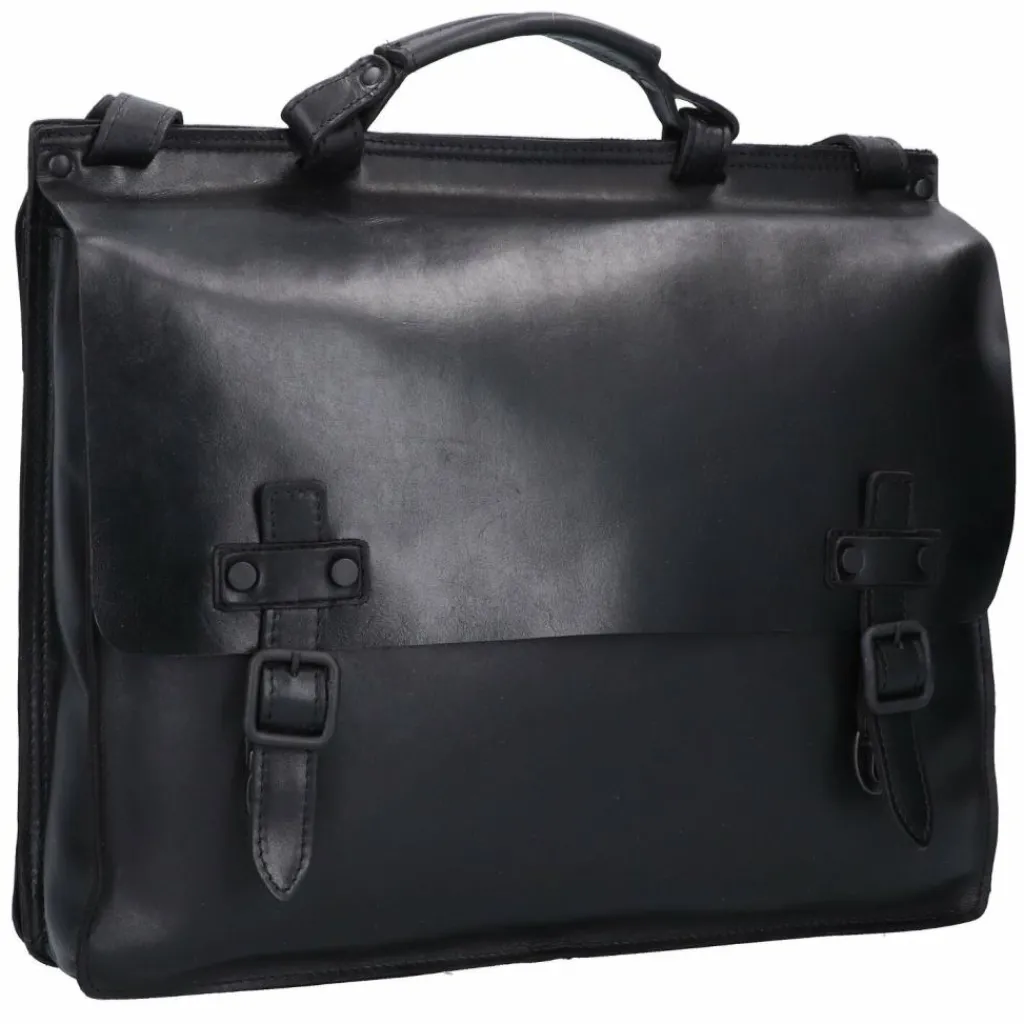 Harold's Laptoptaschen|Aktentaschen<Aberdeen Aktentasche Leder 39 cm Laptopfach schwarz