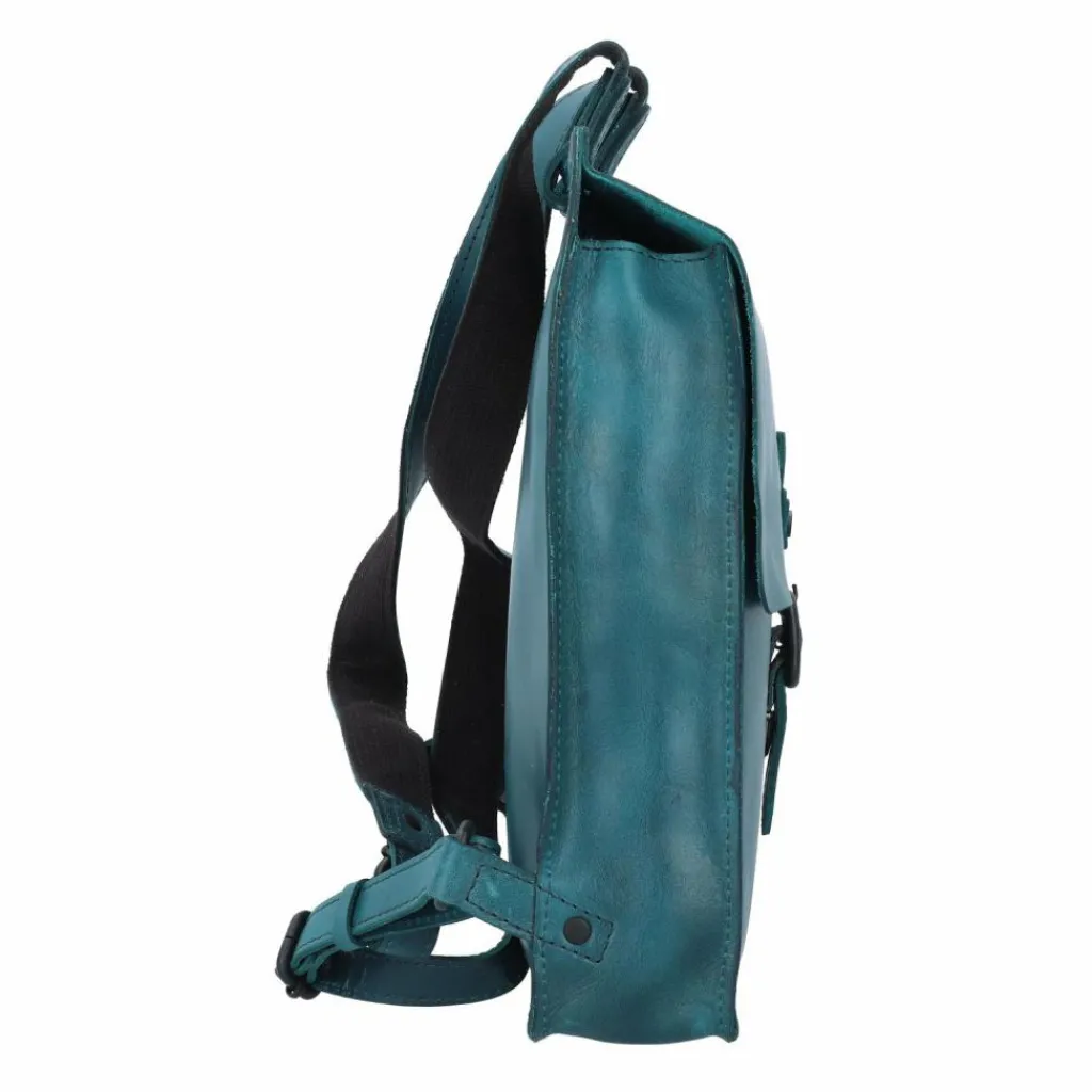 Harold's Lederrucksäcke|City Rucksäcke<Aberdeen City Rucksack Leder 31.5 cm petrol