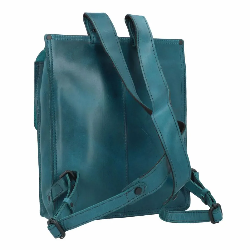 Harold's Lederrucksäcke|City Rucksäcke<Aberdeen City Rucksack Leder 31.5 cm petrol