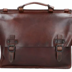 Harold's Messenger Bags|Laptoptaschen<Aberdeen Messenger Leder 40 cm Laptopfach braun