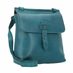 Outlet Harold's Aberdeen Umhängetasche Leder 21 cm petrol