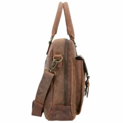 Harold's Antic Collection Aktentasche Leder 40cm Laptopfach