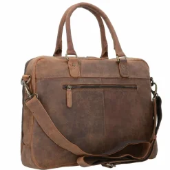 Harold's Antic Collection Aktentasche Leder 40cm Laptopfach