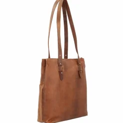 Hot Harold's Antic Schultertasche Leder 29 cm natur