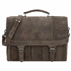 Harold's Aktentaschen<Antico Aktentasche III Leder 40 cm taupe