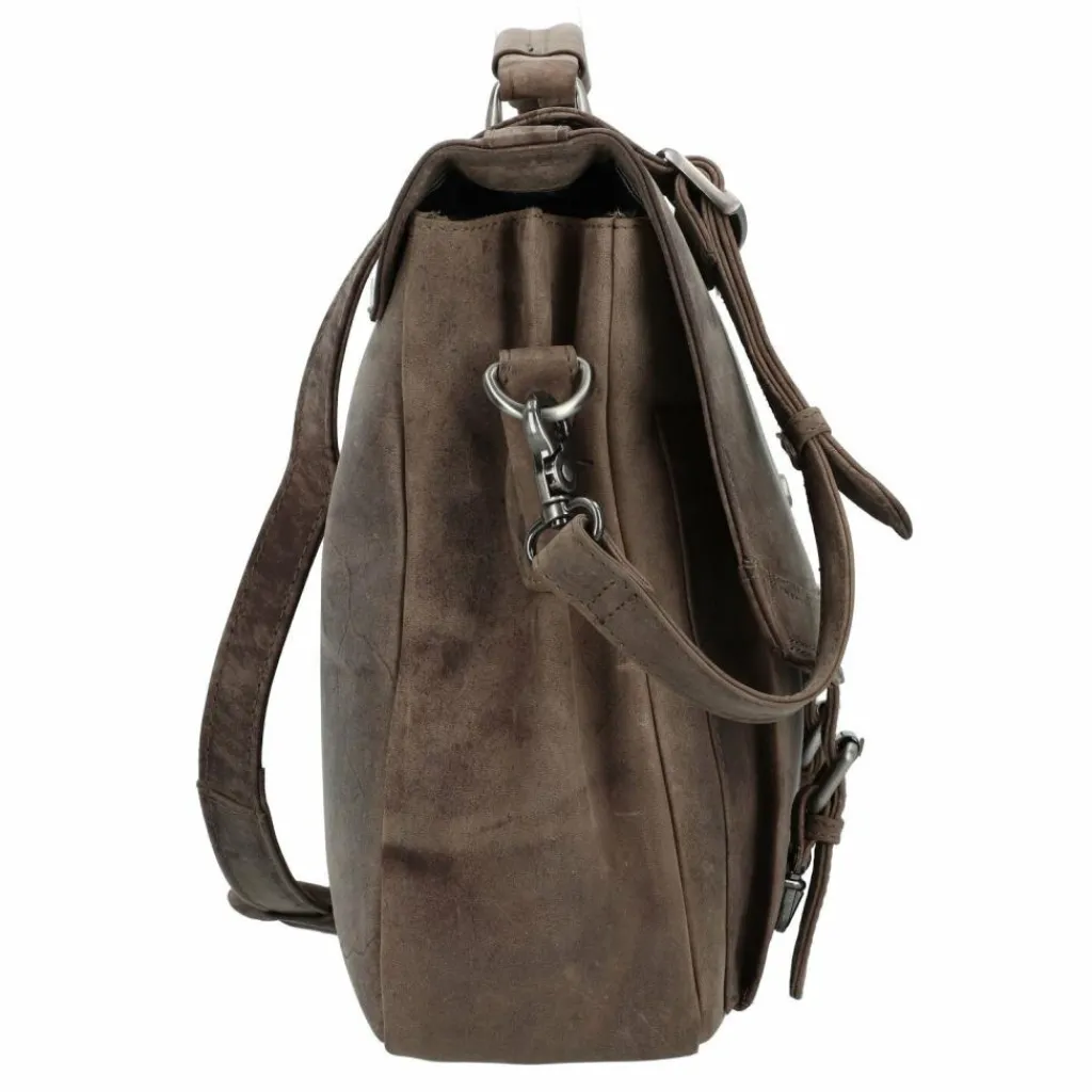 Harold's Aktentaschen<Antico Aktentasche III Leder 40 cm taupe